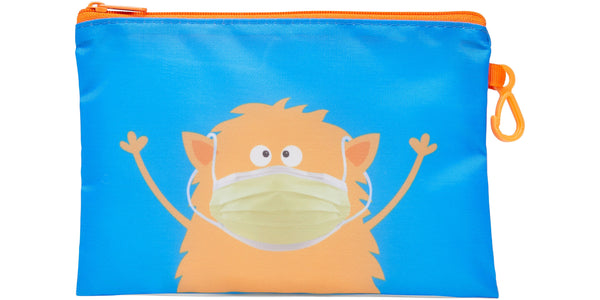 Kid’s Masks & Storage Pouch - Monster - Monster (yellow 